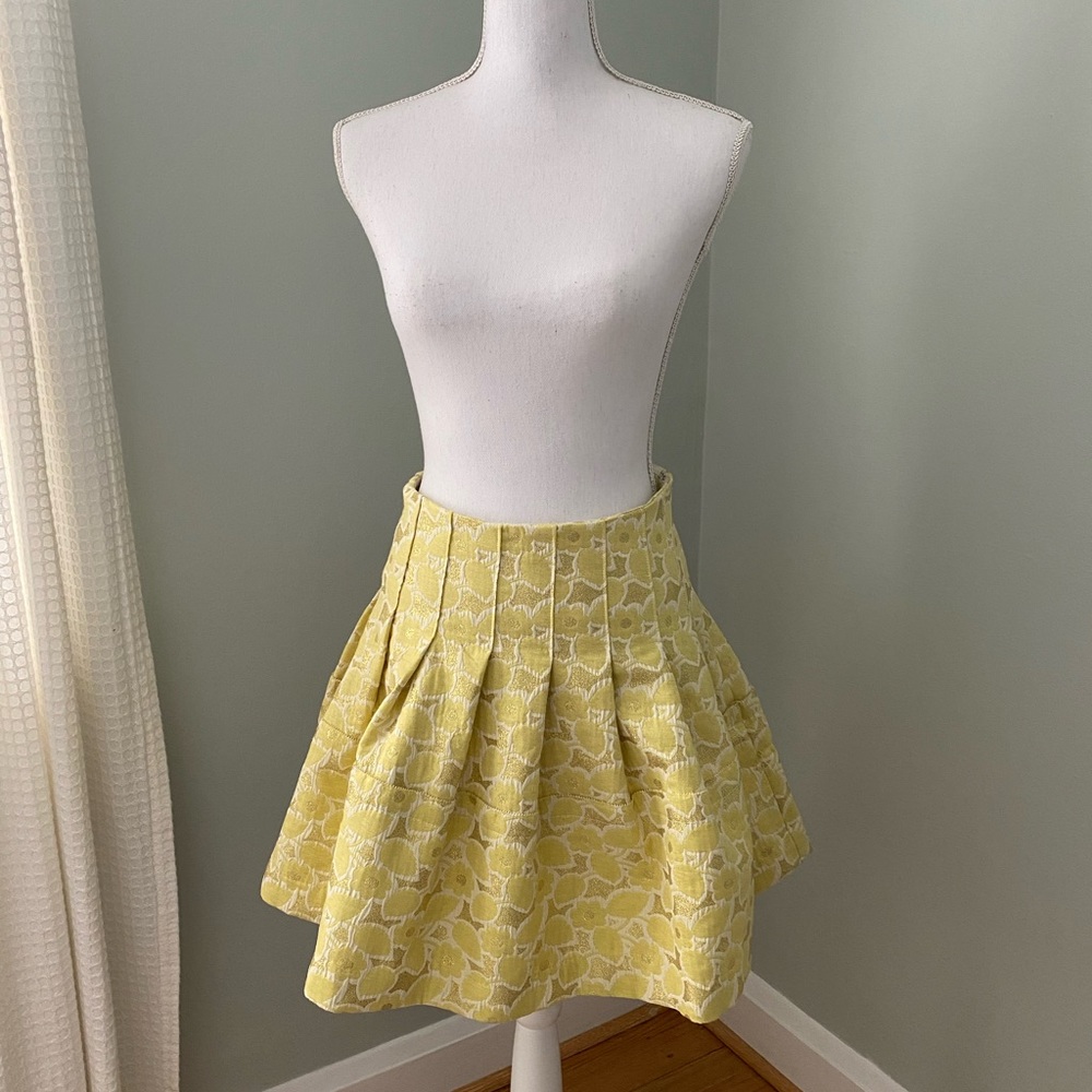 Vera Wang Lavender Label Brocade Mini Skirt Size 2